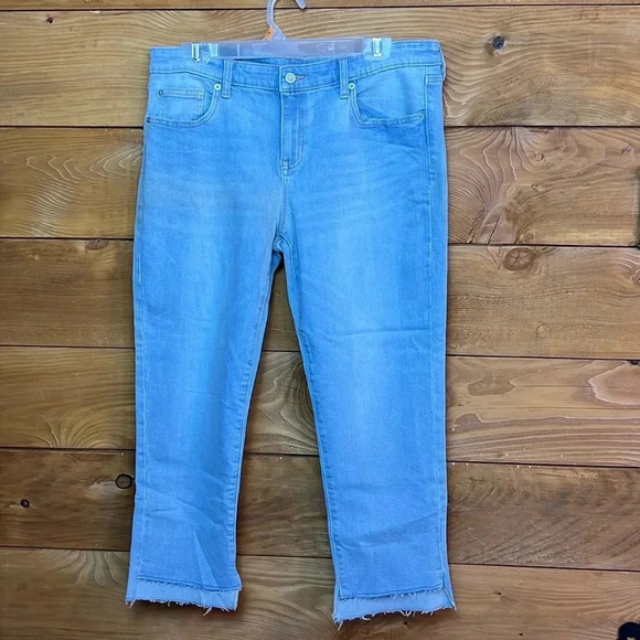 Gap women’s Jeans 12 Straight super crop light indigo streetwear Y2K denim retro - Picture 1 of 9